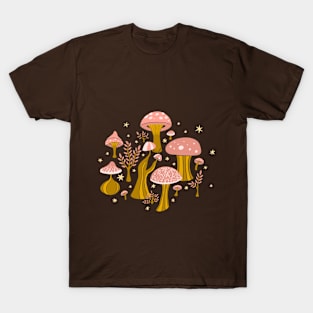 magic mushrooms in the forest T-Shirt